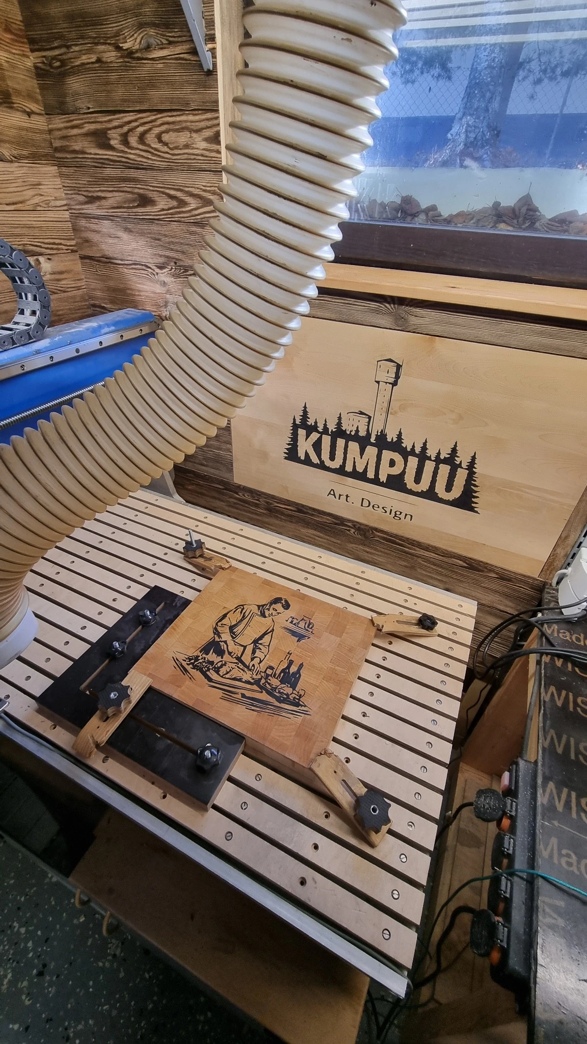 CNC-työstöä Kumpuun verstaassa